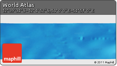 Physical Panoramic Map of the Area around 12° 22' 13" S, 54° 28' 30" E