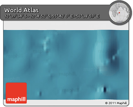 Satellite 3D Map of the Area around 12° 22' 13" S, 56° 10' 29" E