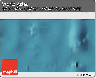 Satellite 3D Map of the Area around 12° 22' 13" S, 56° 10' 29" E