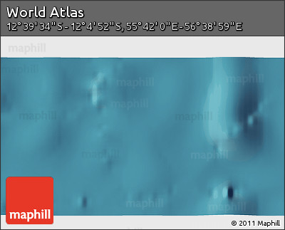 Satellite 3D Map of the Area around 12° 22' 13" S, 56° 10' 29" E