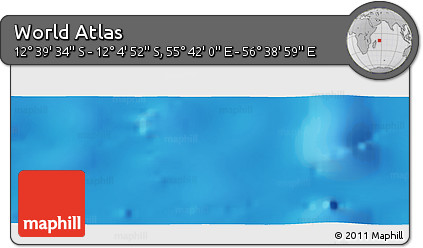 Physical Panoramic Map of the Area around 12° 22' 13" S, 56° 10' 29" E