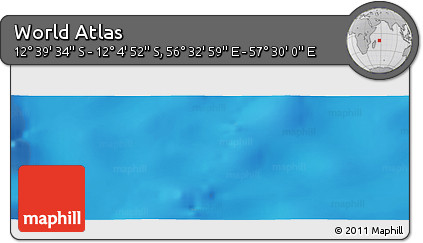 Physical Panoramic Map of the Area around 12° 22' 13" S, 57° 1' 29" E