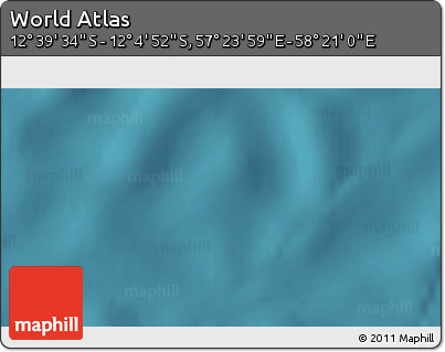 Satellite 3D Map of the Area around 12° 22' 13" S, 57° 52' 30" E