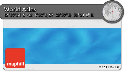 Physical Panoramic Map of the Area around 12° 22' 13" S, 57° 52' 30" E