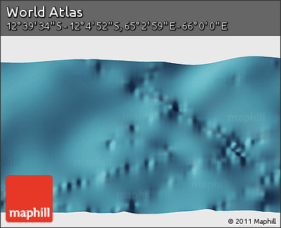 Satellite 3D Map of the Area around 12° 22' 13" S, 65° 31' 30" E