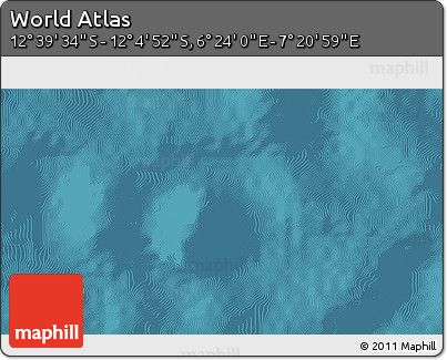 Satellite 3D Map of the Area around 12° 22' 13" S, 6° 52' 30" E