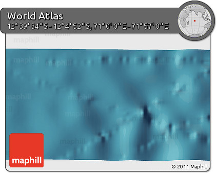 Satellite 3D Map of the Area around 12° 22' 13" S, 71° 28' 29" E