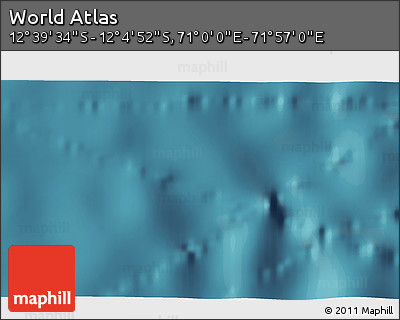 Satellite 3D Map of the Area around 12° 22' 13" S, 71° 28' 29" E