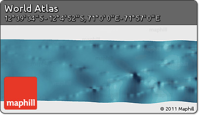 Satellite Panoramic Map of the Area around 12° 22' 13" S, 71° 28' 29" E