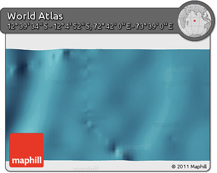 Satellite 3D Map of the Area around 12° 22' 13" S, 73° 10' 30" E