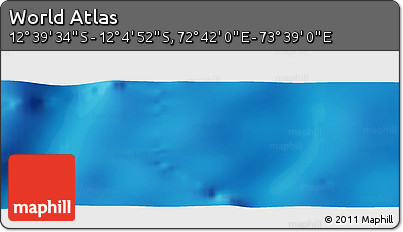 Physical Panoramic Map of the Area around 12° 22' 13" S, 73° 10' 30" E