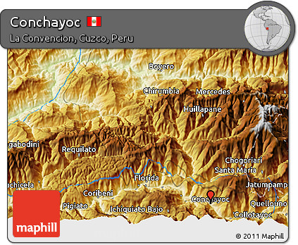 Physical 3D Map of Conchayoc