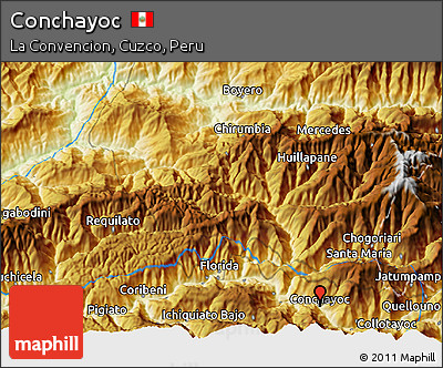 Physical 3D Map of Conchayoc