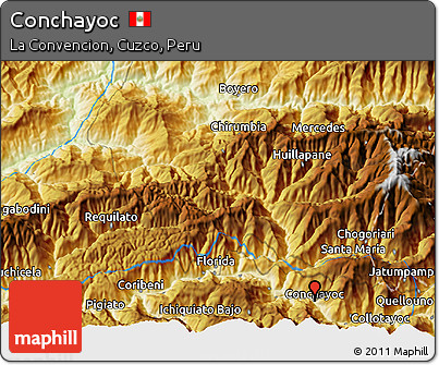 Physical 3D Map of Conchayoc