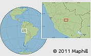 Savanna Style Location Map of Conchayoc