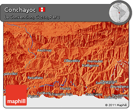 Political Panoramic Map of Conchayoc