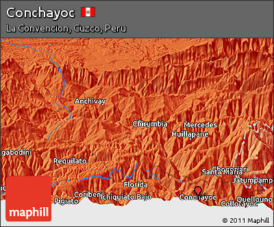 Political Panoramic Map of Conchayoc