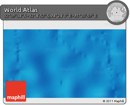 Physical 3D Map of the Area around 12° 22' 13" S, 74° 52' 30" E