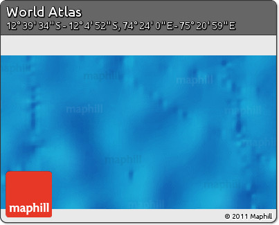 Physical 3D Map of the Area around 12° 22' 13" S, 74° 52' 30" E