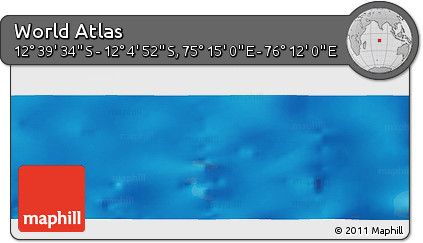 Physical Panoramic Map of the Area around 12° 22' 13" S, 75° 43' 29" E