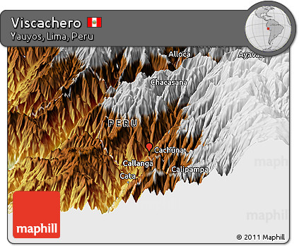 Physical Panoramic Map of Viscachero