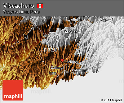Physical Panoramic Map of Viscachero