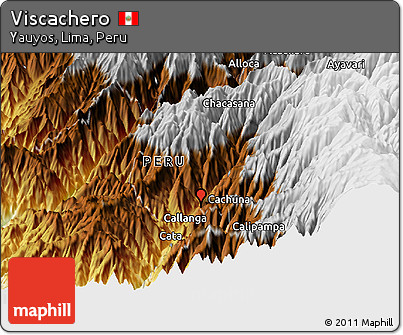 Physical Panoramic Map of Viscachero