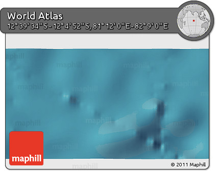 Satellite 3D Map of the Area around 12° 22' 13" S, 81° 40' 30" E