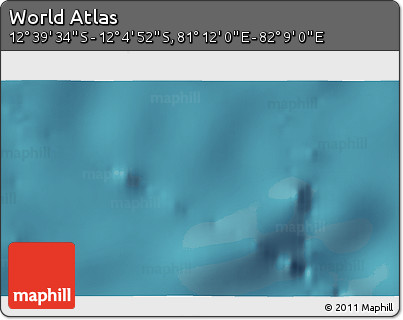 Satellite 3D Map of the Area around 12° 22' 13" S, 81° 40' 30" E