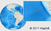 Shaded Relief Location Map of the area around 12° 22' 13" S, 83° 13' 29" W