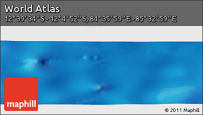 Physical Panoramic Map of the Area around 12° 22' 13" S, 85° 4' 29" E
