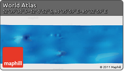 Physical Panoramic Map of the Area around 12° 22' 13" S, 85° 4' 29" E