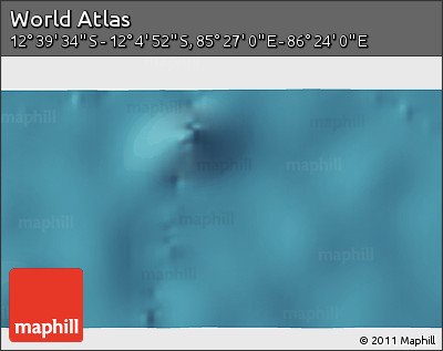 Satellite 3D Map of the Area around 12° 22' 13" S, 85° 55' 30" E