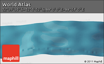 Satellite Panoramic Map of the Area around 12° 22' 13" S, 88° 28' 29" E