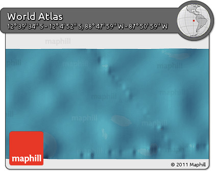 Satellite 3D Map of the Area around 12° 22' 13" S, 88° 19' 29" W