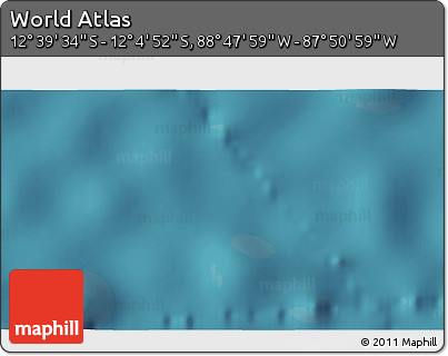 Satellite 3D Map of the Area around 12° 22' 13" S, 88° 19' 29" W