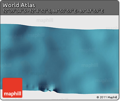 Satellite 3D Map of the Area around 12° 22' 13" S, 89° 19' 29" E