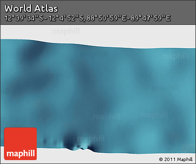 Satellite 3D Map of the Area around 12° 22' 13" S, 89° 19' 29" E