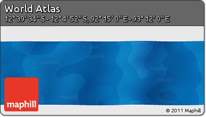 Political Panoramic Map of the Area around 12° 22' 13" S, 92° 43' 29" E