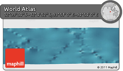 Satellite Panoramic Map of the Area around 12° 22' 13" S, 94° 25' 30" E