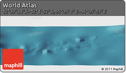Satellite Panoramic Map of the Area around 12° 22' 13" S, 96° 7' 30" E