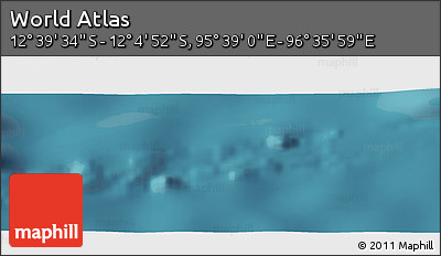 Satellite Panoramic Map of the Area around 12° 22' 13" S, 96° 7' 30" E