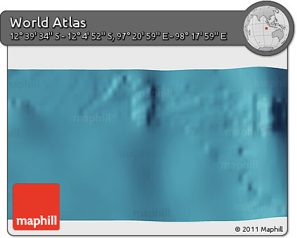 Satellite 3D Map of the Area around 12° 22' 13" S, 97° 49' 29" E