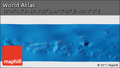 Physical Panoramic Map of the Area around 12° 22' 13" S, 99° 31' 30" E