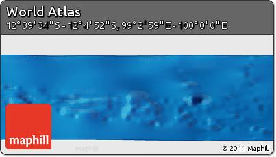 Physical Panoramic Map of the Area around 12° 22' 13" S, 99° 31' 30" E