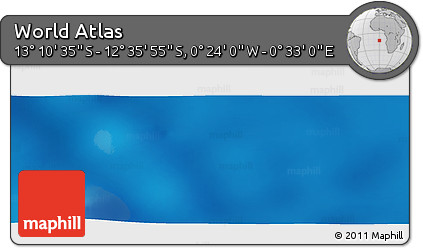Physical Panoramic Map of the Area around 12° 53' 15" S, 0° 4' 30" E