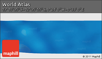 Physical Panoramic Map of the Area around 12° 53' 15" S, 0° 4' 30" E