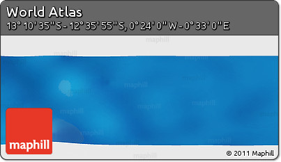 Physical Panoramic Map of the Area around 12° 53' 15" S, 0° 4' 30" E