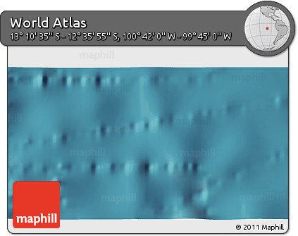 Satellite 3D Map of the Area around 12° 53' 15" S, 100° 13' 29" W