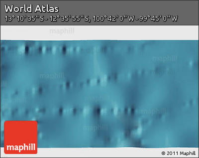 Satellite 3D Map of the Area around 12° 53' 15" S, 100° 13' 29" W